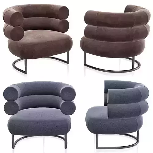 POLTRONA BIBENDUM EILEEN GRAY 3d model