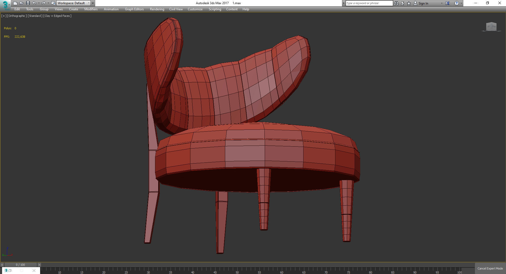 Rue Side Chair 3d model Low-poly 3D model_3
