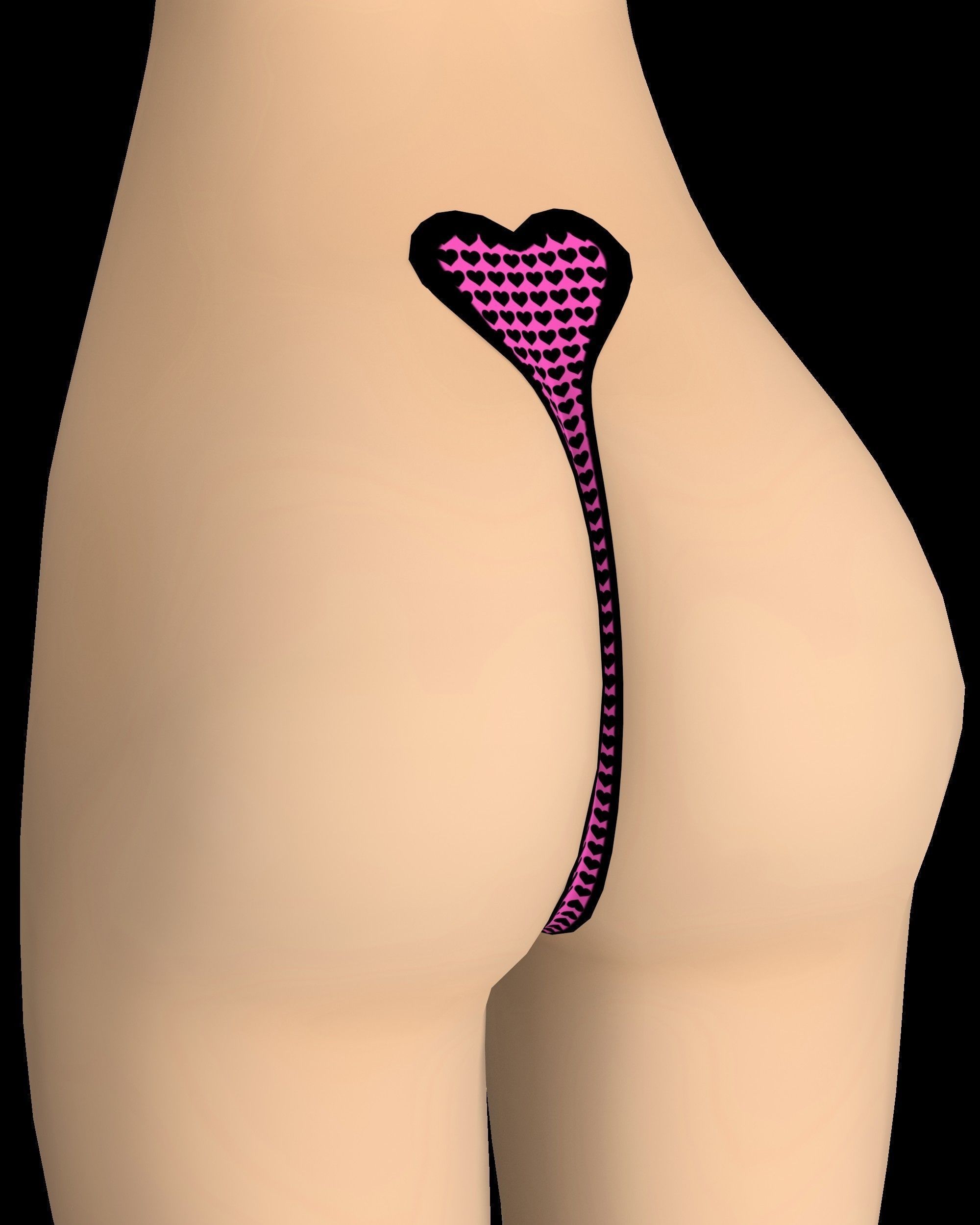 Alisa Toon Girl Low-poly 3D model_20