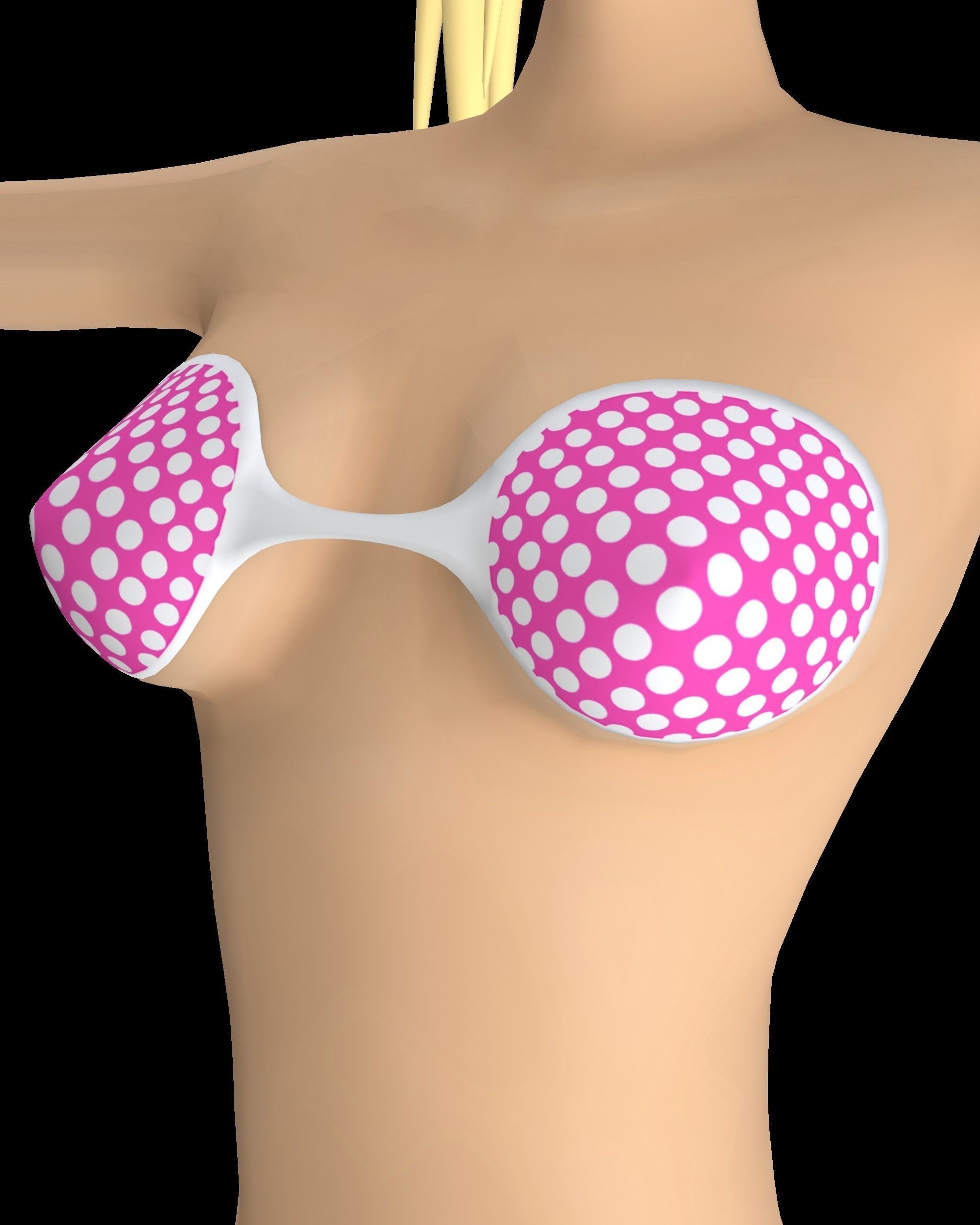 Alisa Toon Girl Low-poly 3D model_11