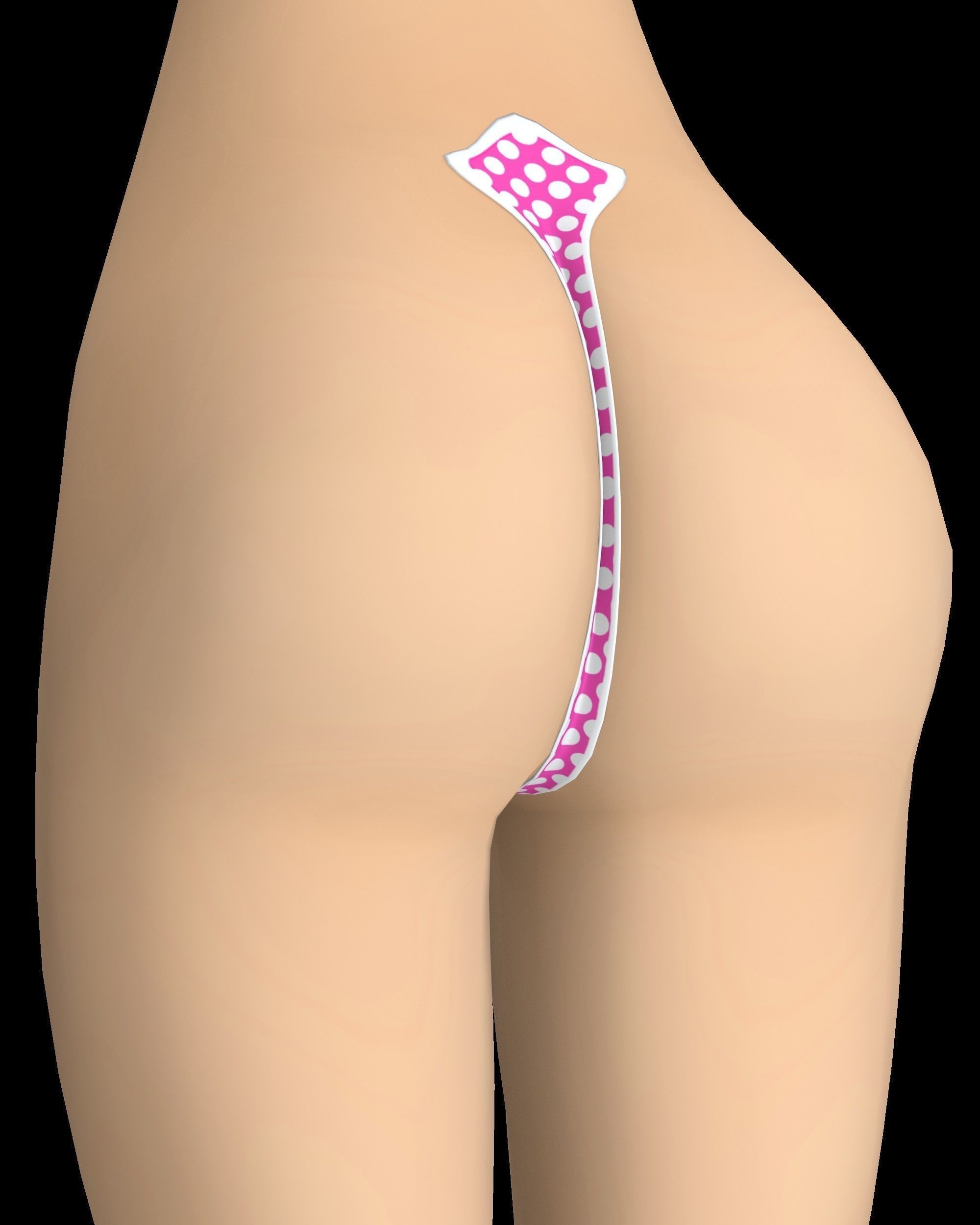Alisa Toon Girl Low-poly 3D model_15