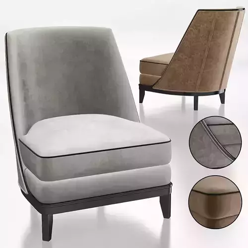 NORMANDIE SLIPPER CHAIR 3d model