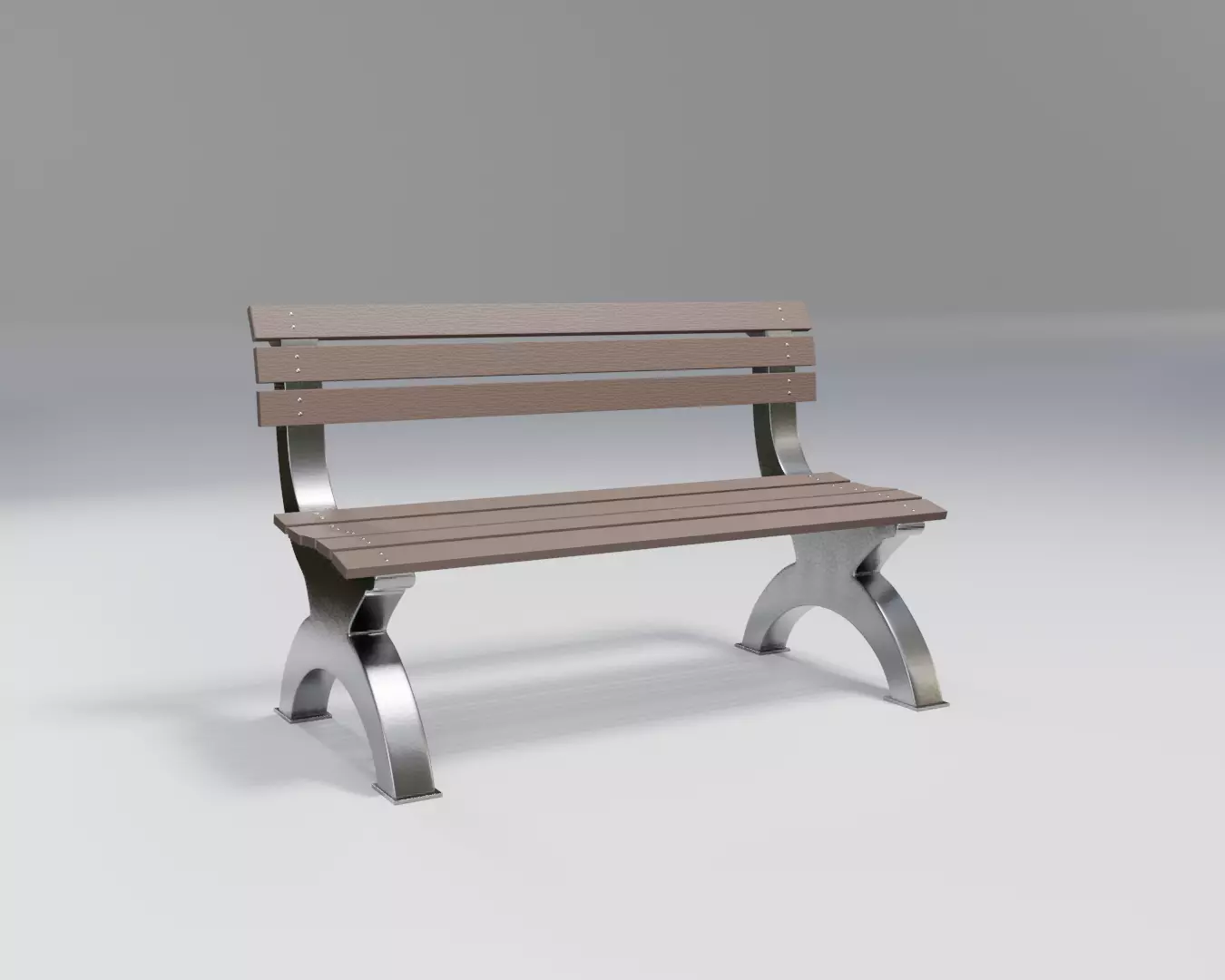 bench - sci-fi theme - modern  Low-poly 3D model_0
