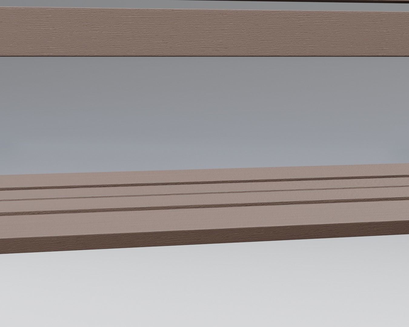 bench - sci-fi theme - modern  Low-poly 3D model_9