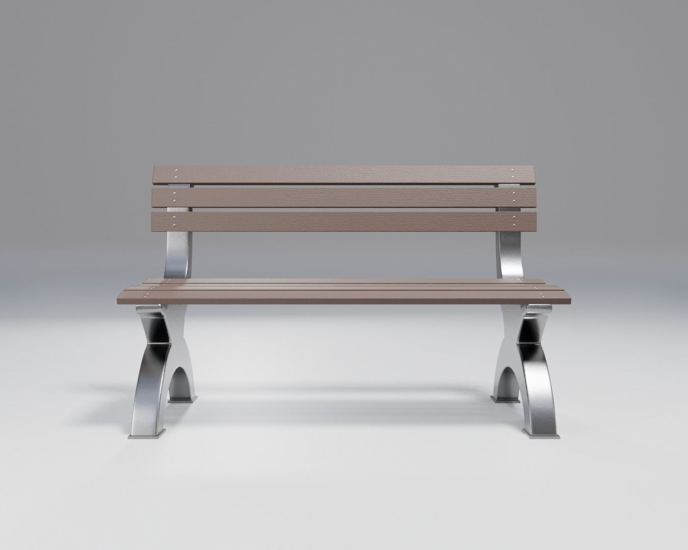 bench - sci-fi theme - modern  Low-poly 3D model_3