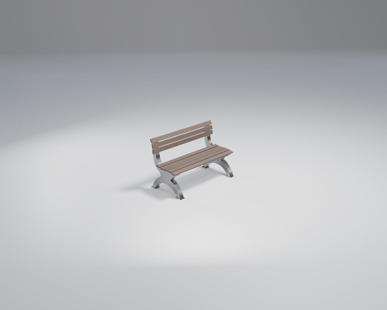bench - sci-fi theme - modern  Low-poly 3D model_7