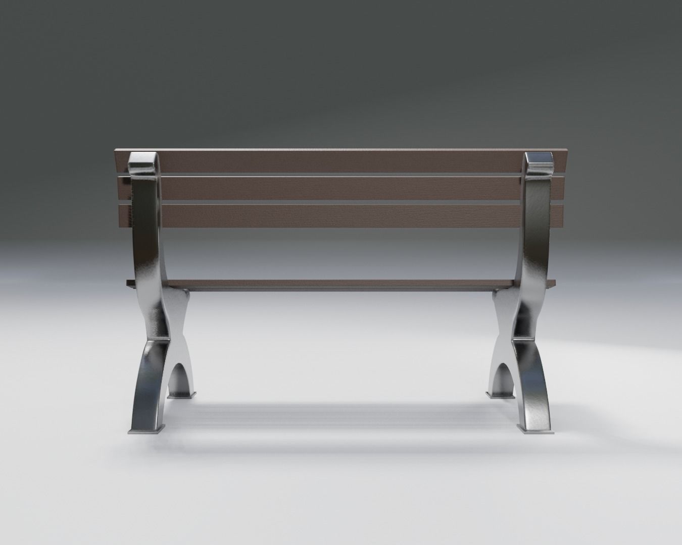 bench - sci-fi theme - modern  Low-poly 3D model_5