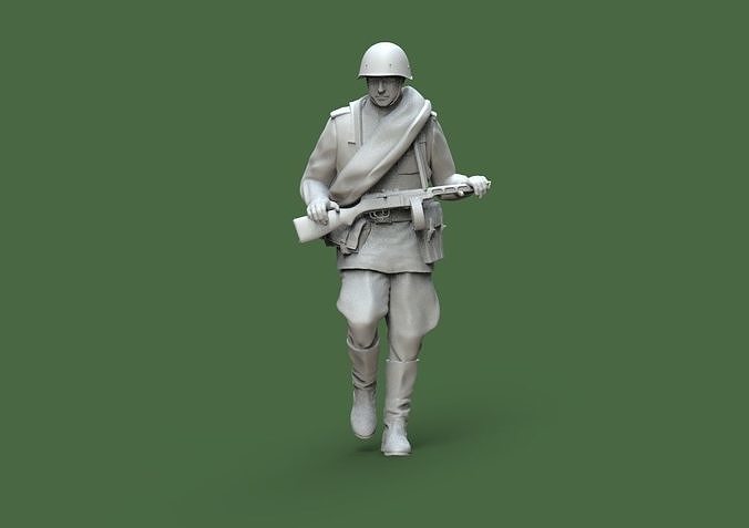 soldiers ussr 3D print model