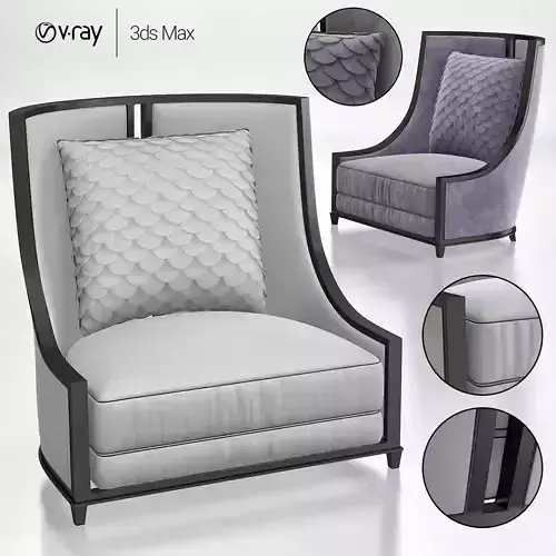 Blainey North Collection Calero Lounge Chair 3d model Low-poly 3D model