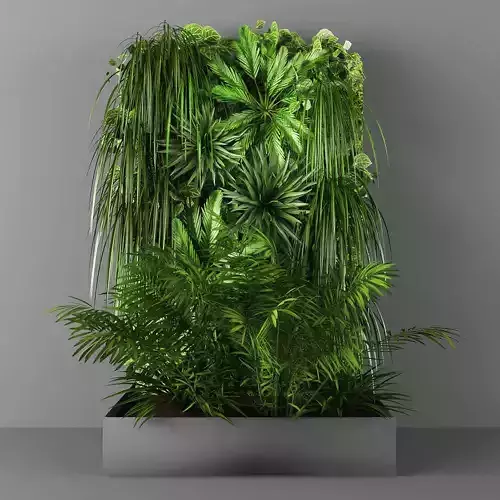 Vertical garden 34 Low-poly 3D model