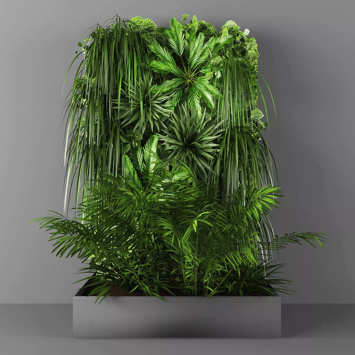 Vertical garden 34 Low-poly 3D model