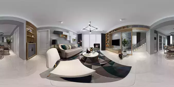  Hall panorama 3D model