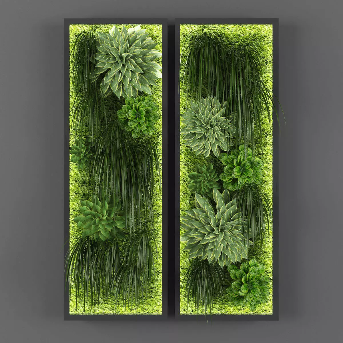 Vertical garden 35 Low-poly 3D model