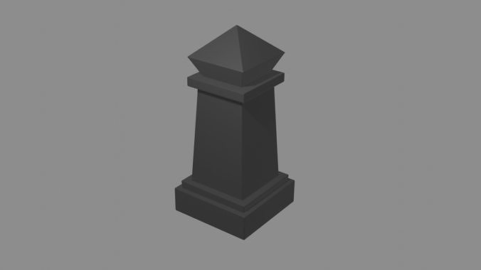 chess piece bishop 3D print model
