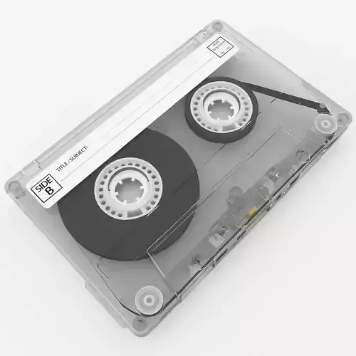 Compact Cassette Tape 3D model
