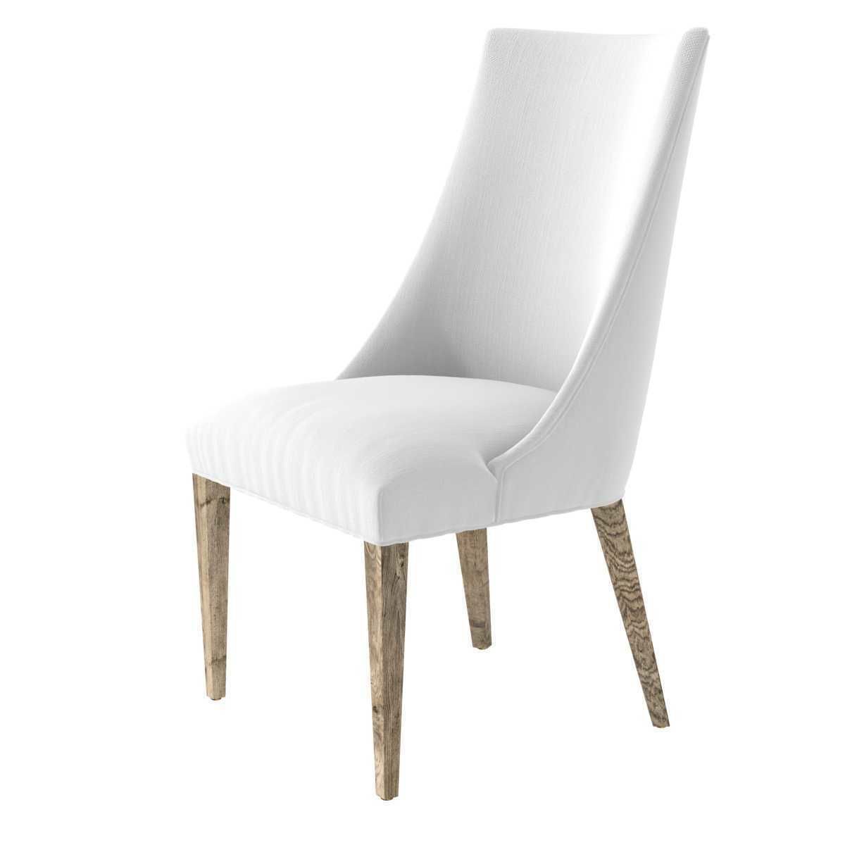 Restoration Hardware ELLA FABRIC CHAIR and CAYDEN  DINING TABLE 3D model_11