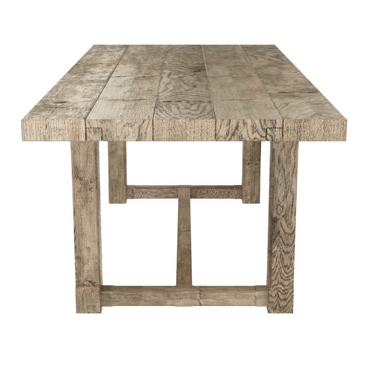 Restoration Hardware ELLA FABRIC CHAIR and CAYDEN  DINING TABLE 3D model_1