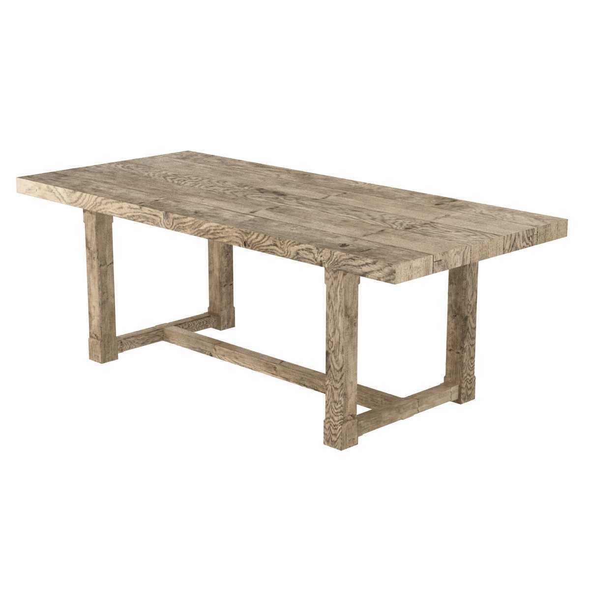 Restoration Hardware ELLA FABRIC CHAIR and CAYDEN  DINING TABLE 3D model_2