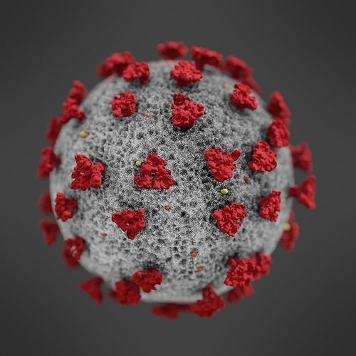 COVID-19 coronavirus 3D model