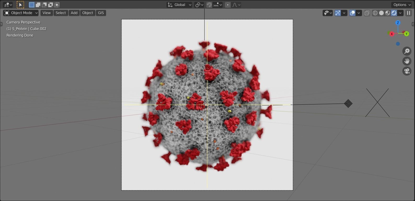 COVID-19 coronavirus 3D model_3