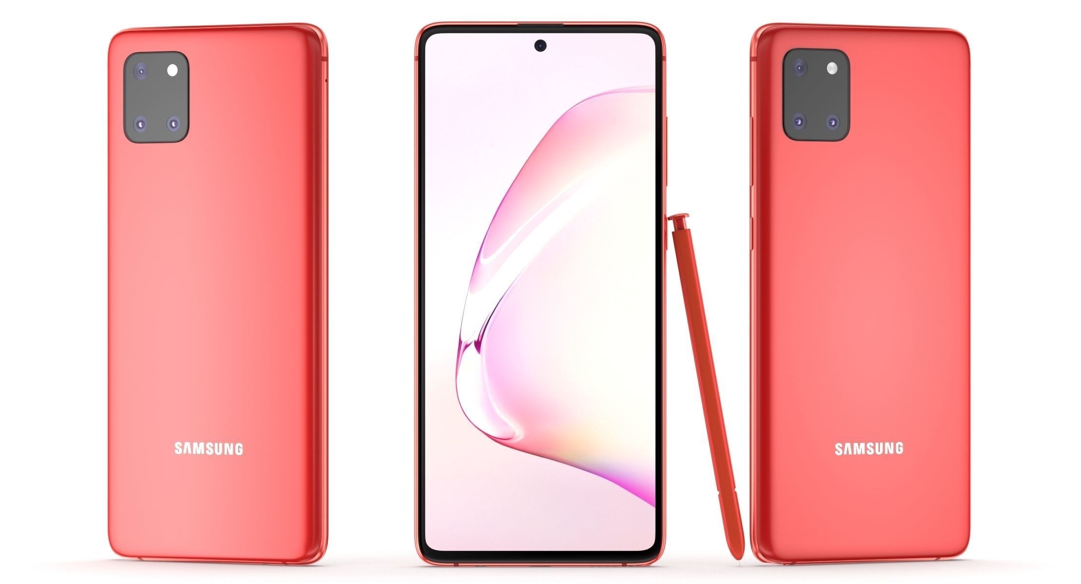 Samsung Galaxy Note 10 Lite All Colors 3D model_27