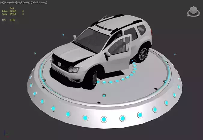 Dacia Duster Low-poly 3D model