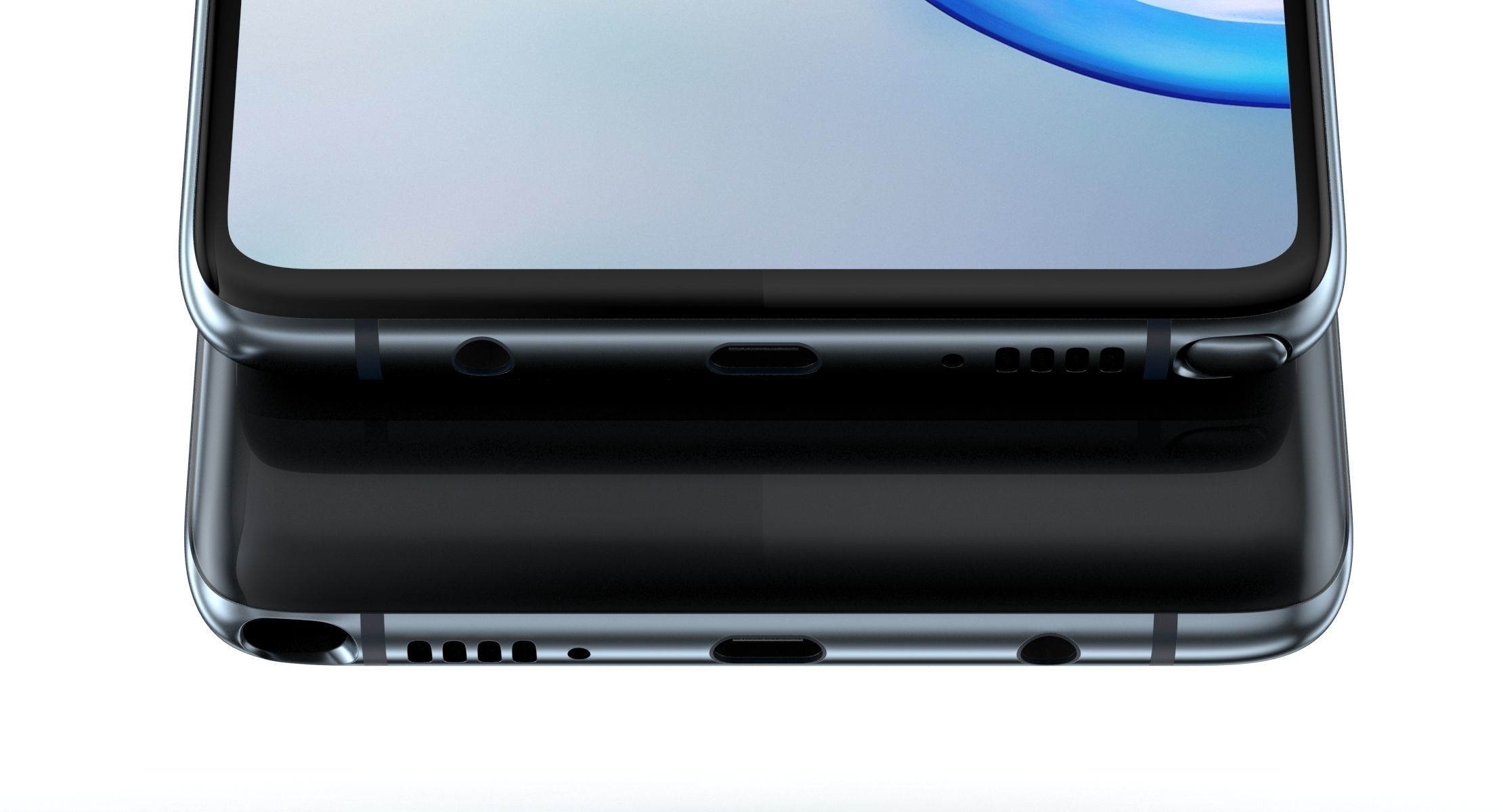 Samsung Galaxy Note 10 Lite Aura Black 3D model_10