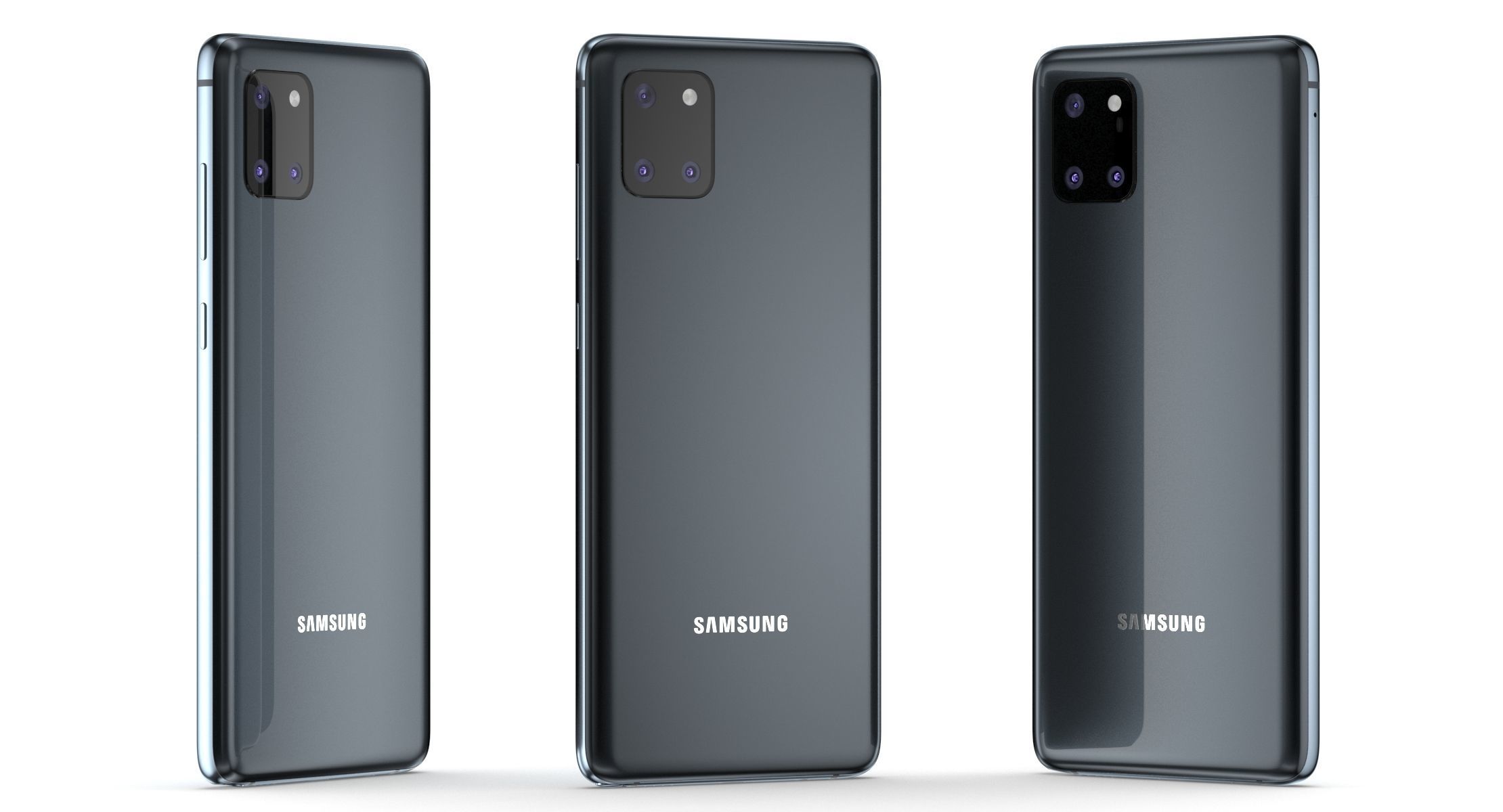 Samsung Galaxy Note 10 Lite Aura Black 3D model_8