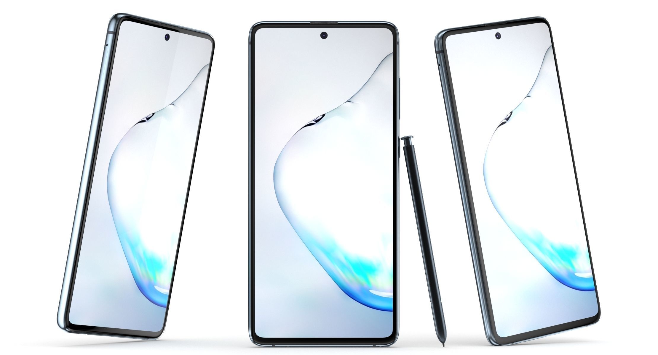 Samsung Galaxy Note 10 Lite Aura Black 3D model_9