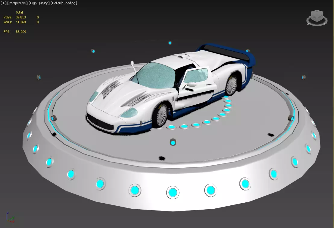 Maserati MC12 Low-poly 3D model_0