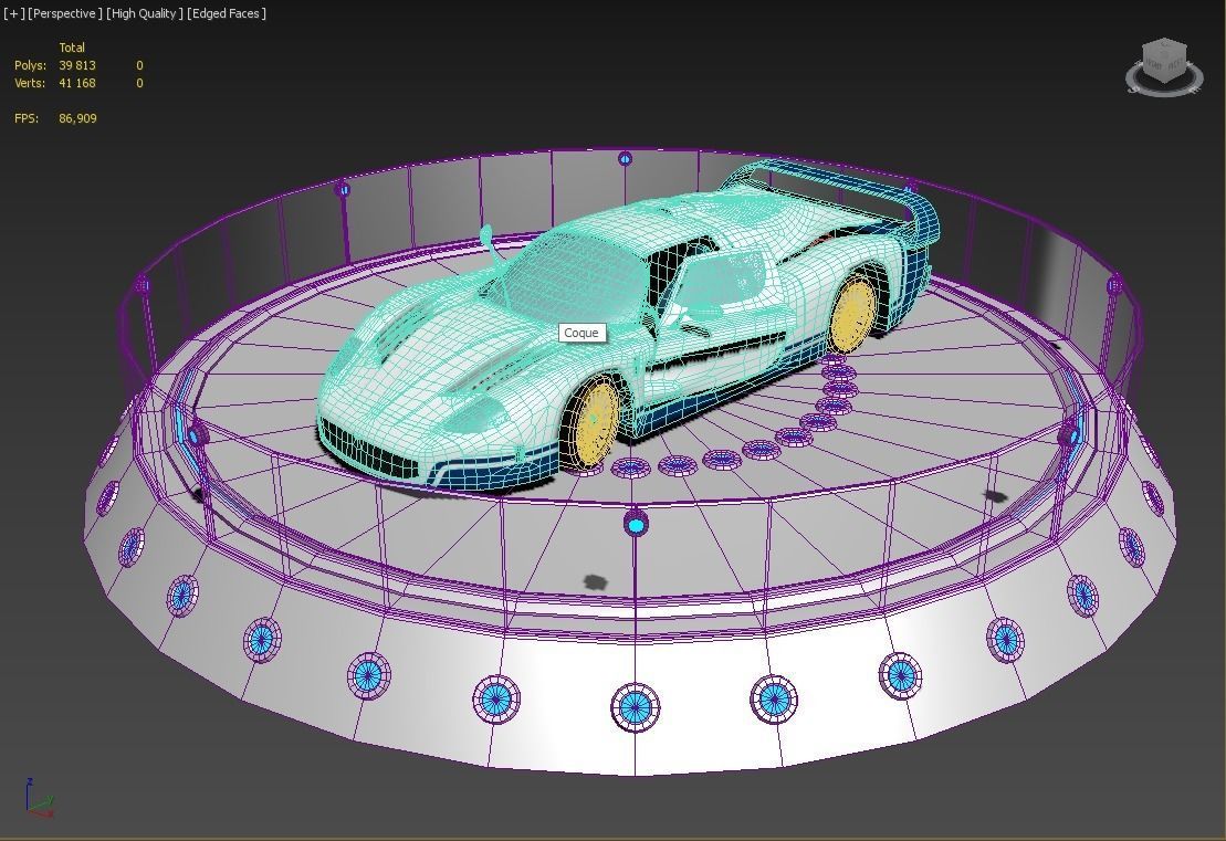 Maserati MC12 Low-poly 3D model_2