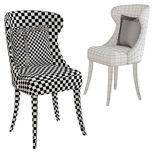 Gondole Chair 3d model Low-poly 3D model 2
