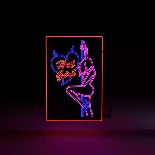 Pack Neon Girl Sign