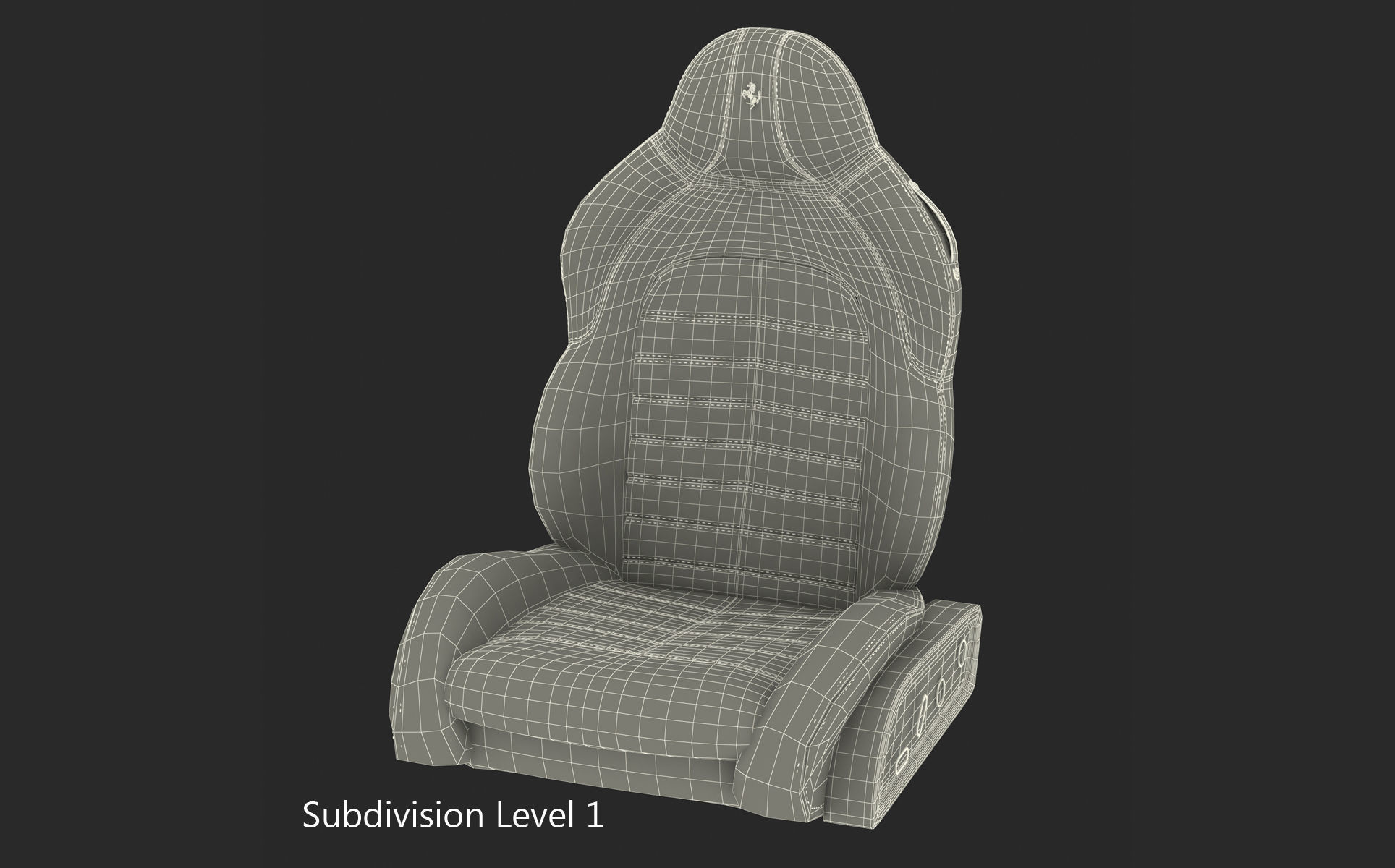 Ferrari Front Seat 3D model_7