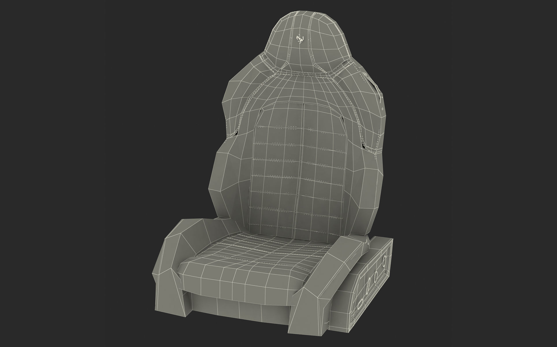 Ferrari Front Seat 3D model_11