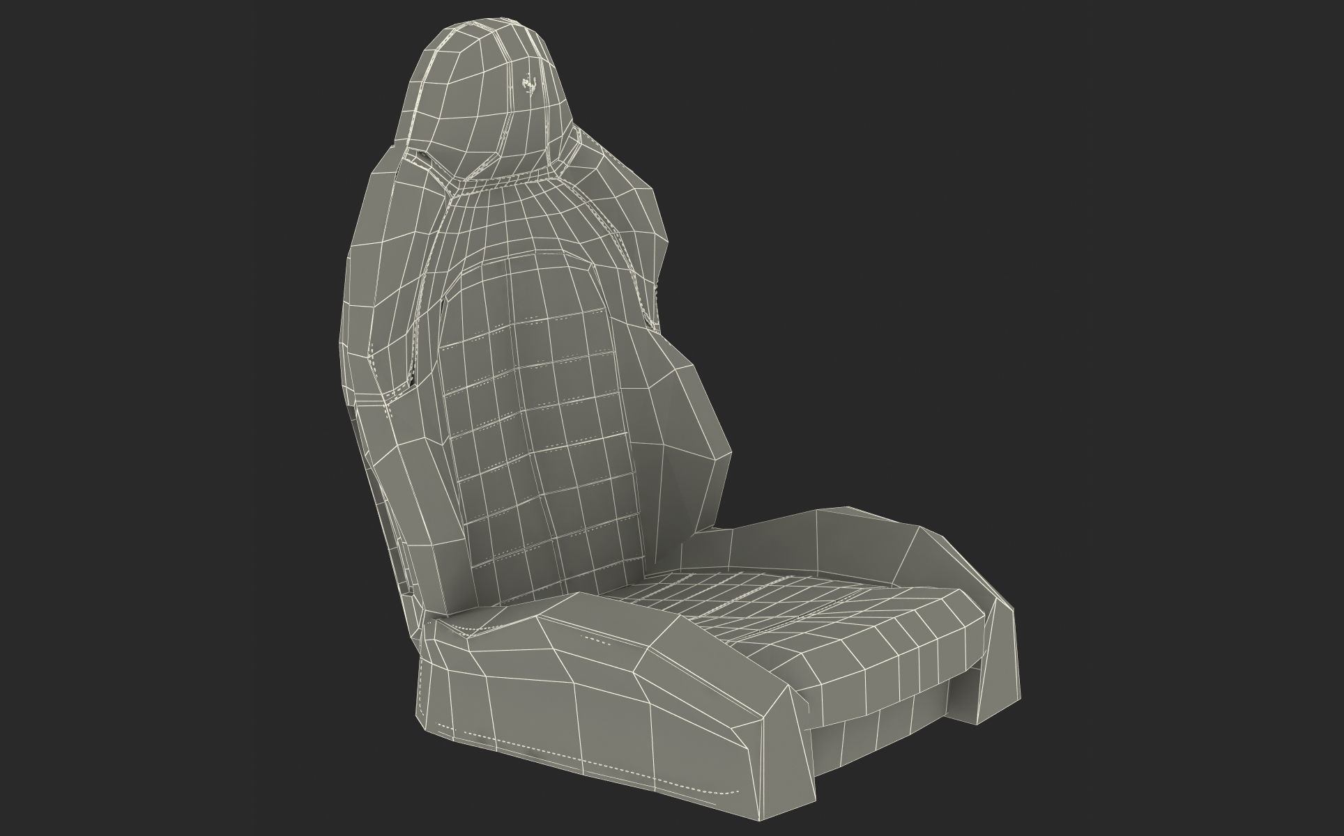 Ferrari Front Seat 3D model_12