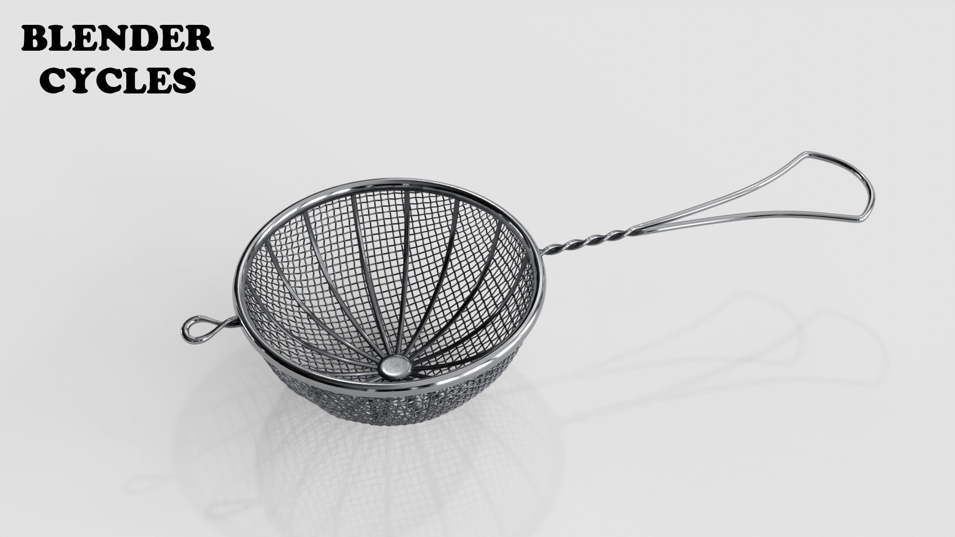 Tea Strainer Low-poly 3D model_16