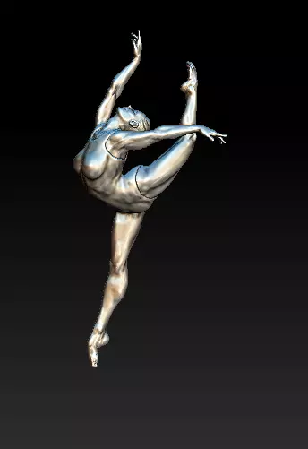Balerina Dance Girl Pose 3D print model_0