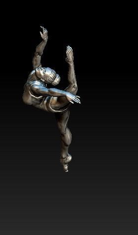 Balerina Dance Girl Pose 3D print model_2