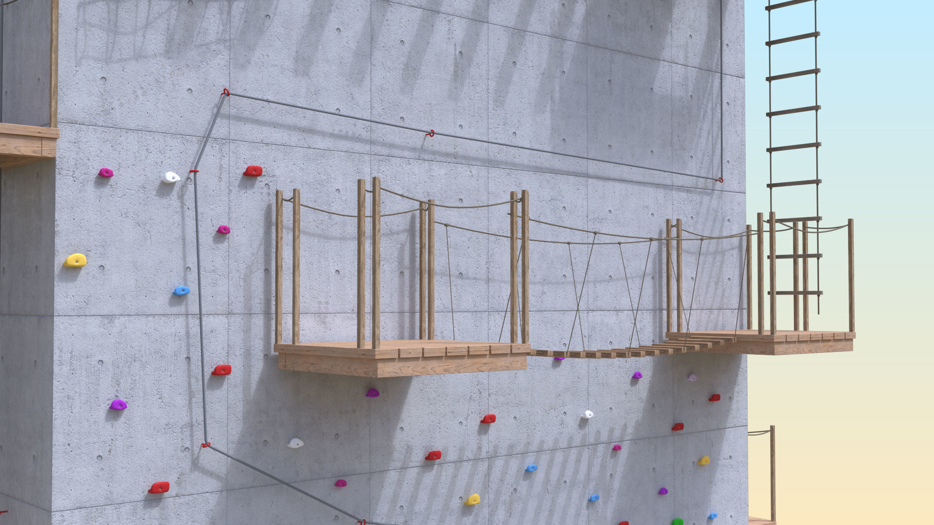 Climbing  tower 3D model_8