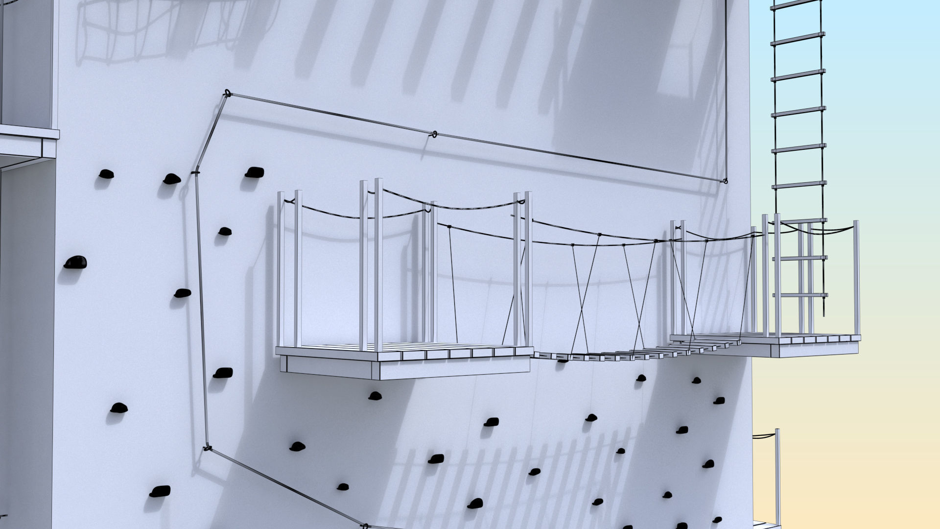 Climbing  tower 3D model_9