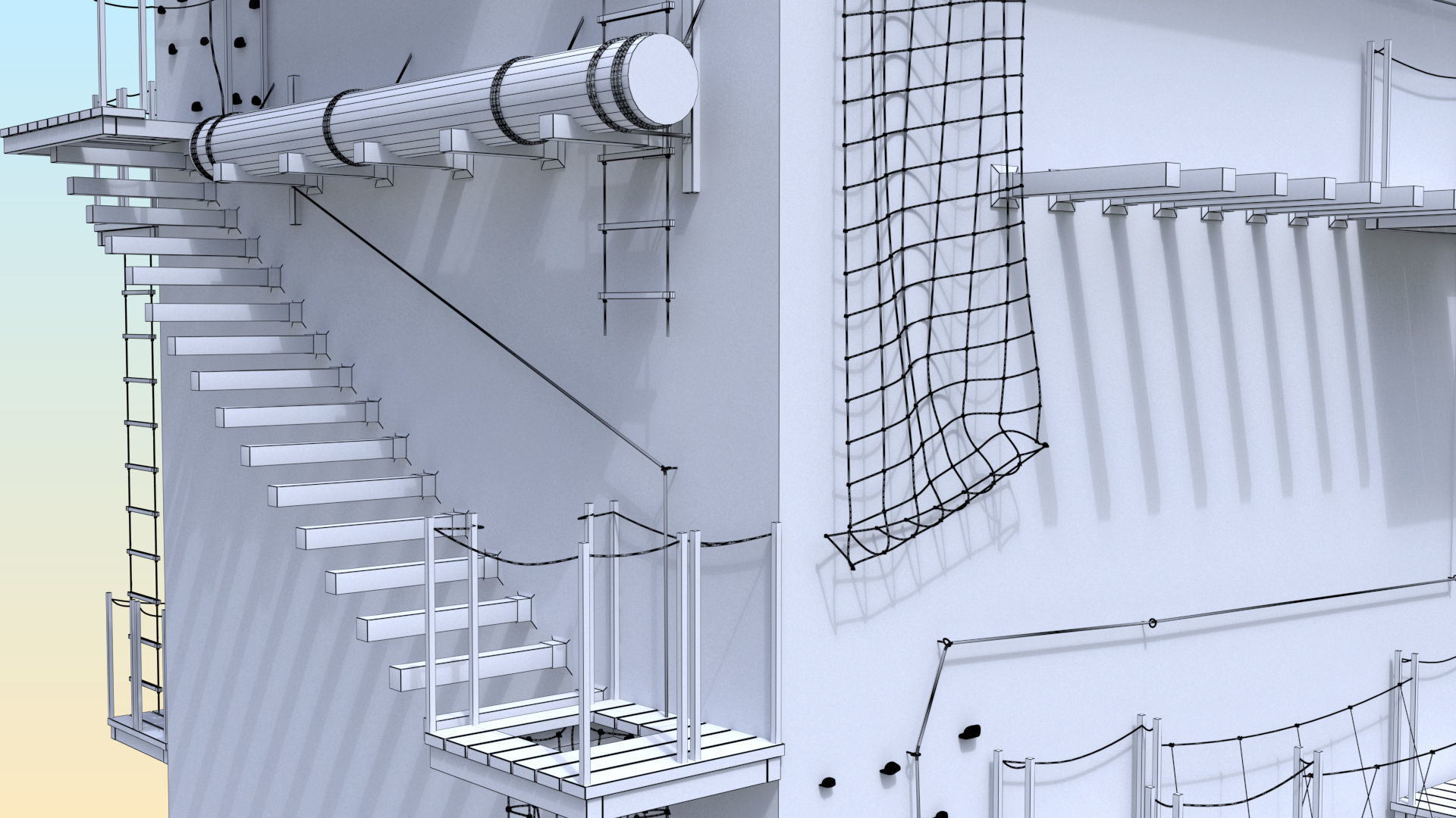 Climbing  tower 3D model_13