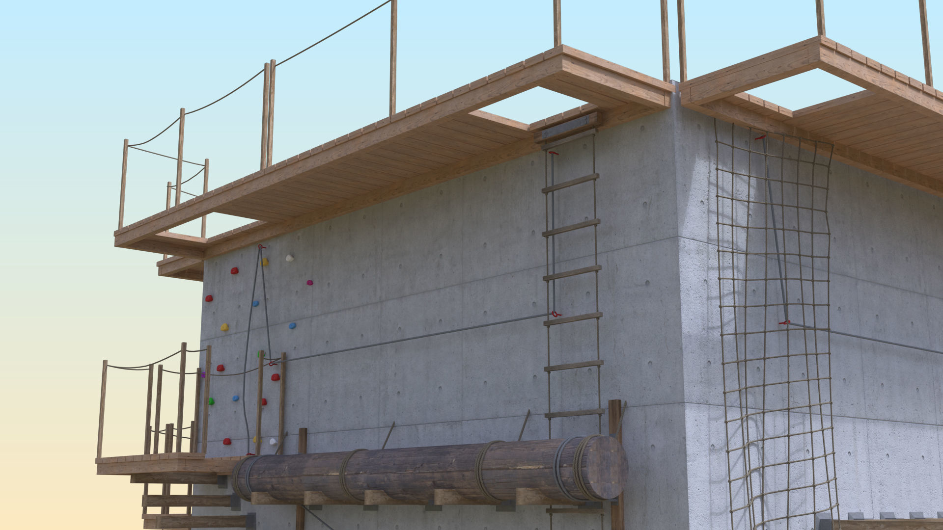 Climbing  tower 3D model_14