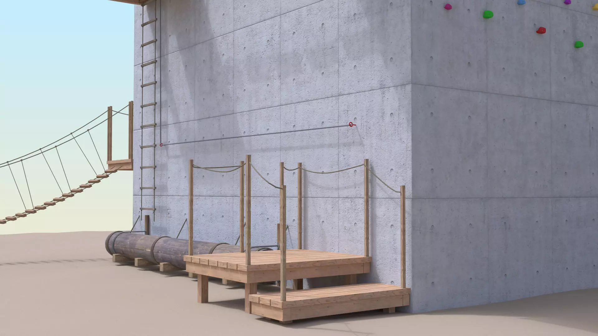 Climbing  tower 3D model_0