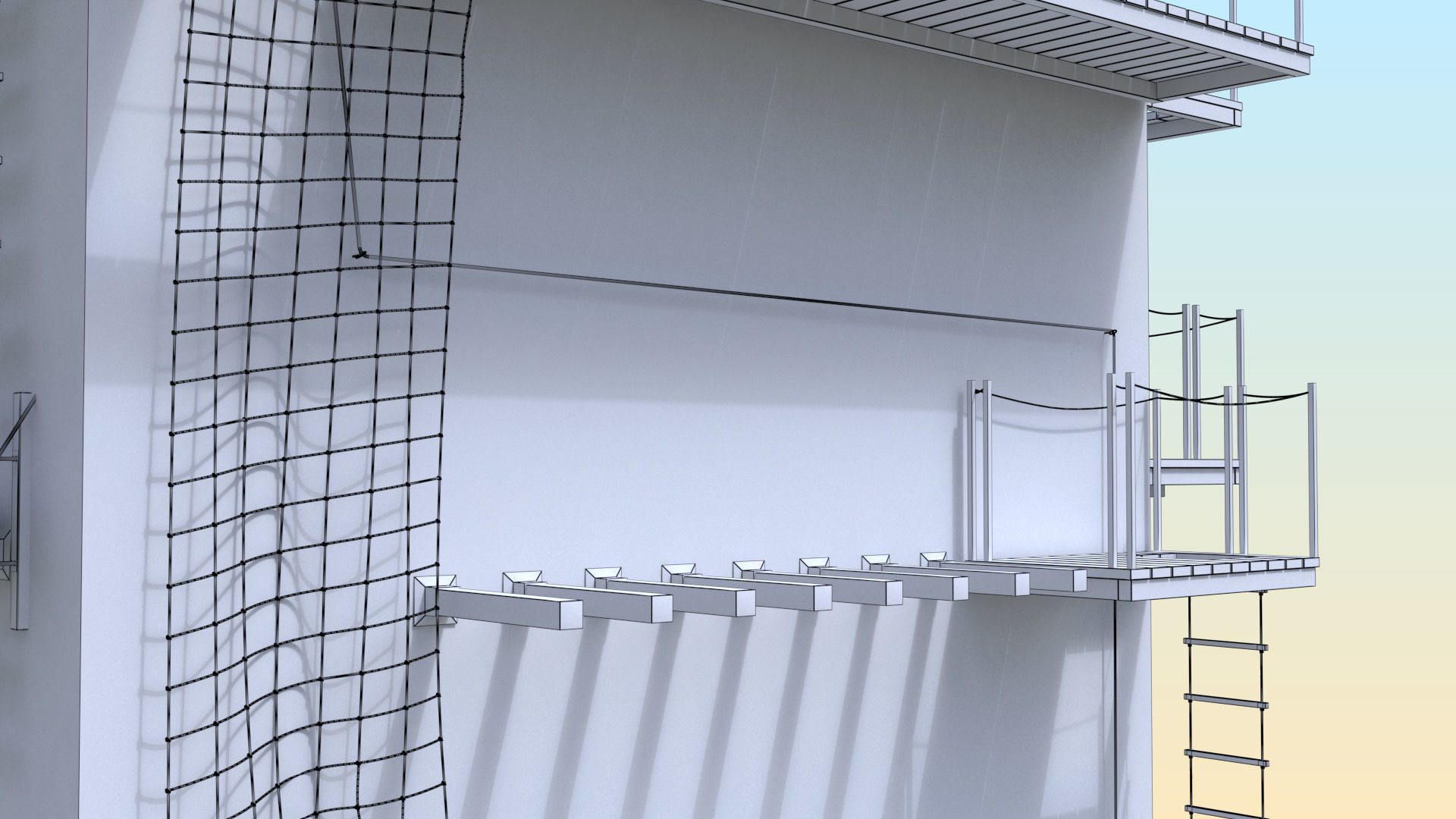 Climbing  tower 3D model_11