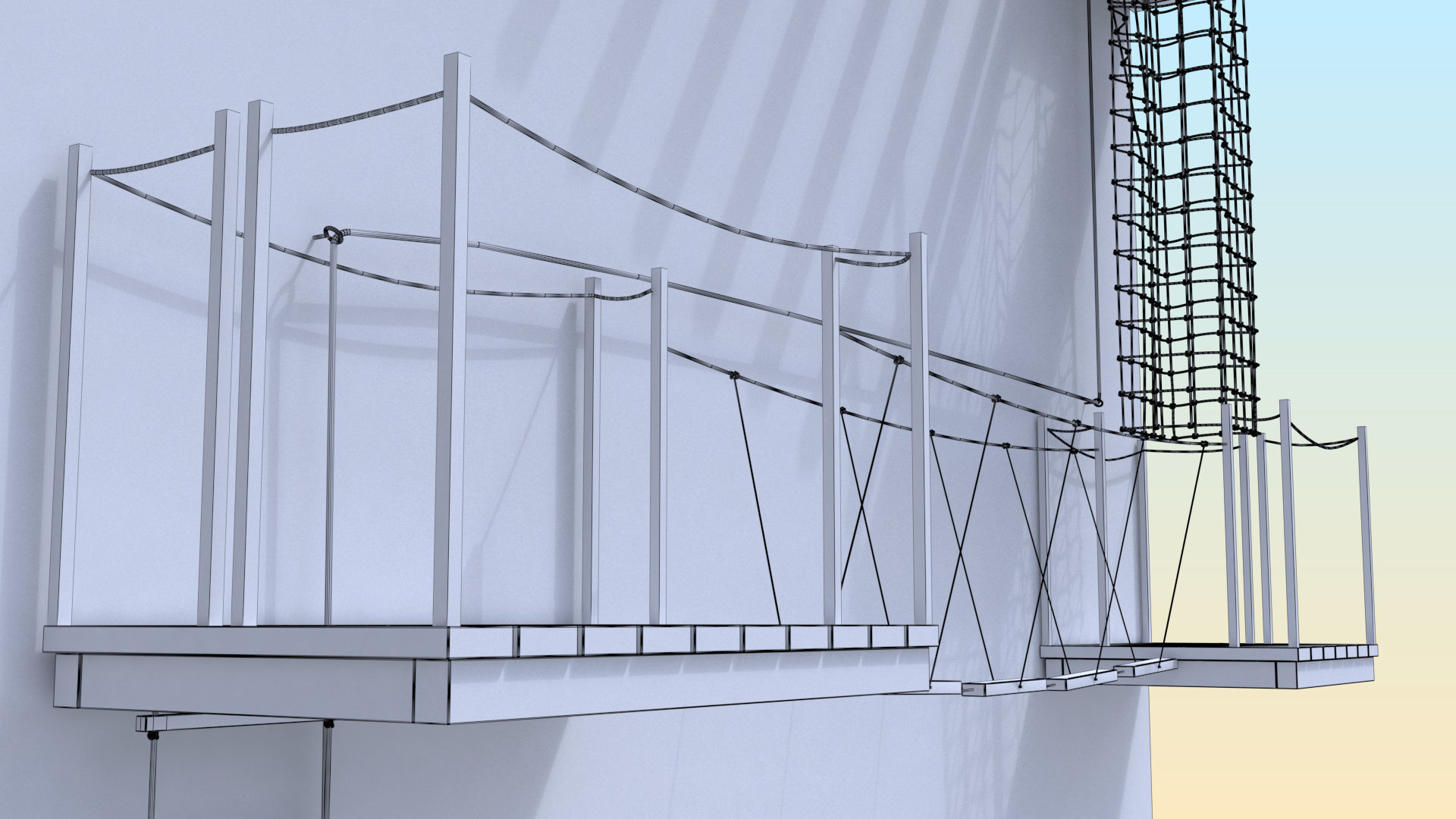 Climbing  tower 3D model_7