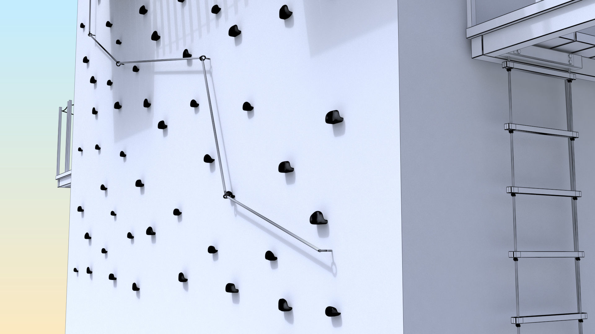 Climbing  tower 3D model_5