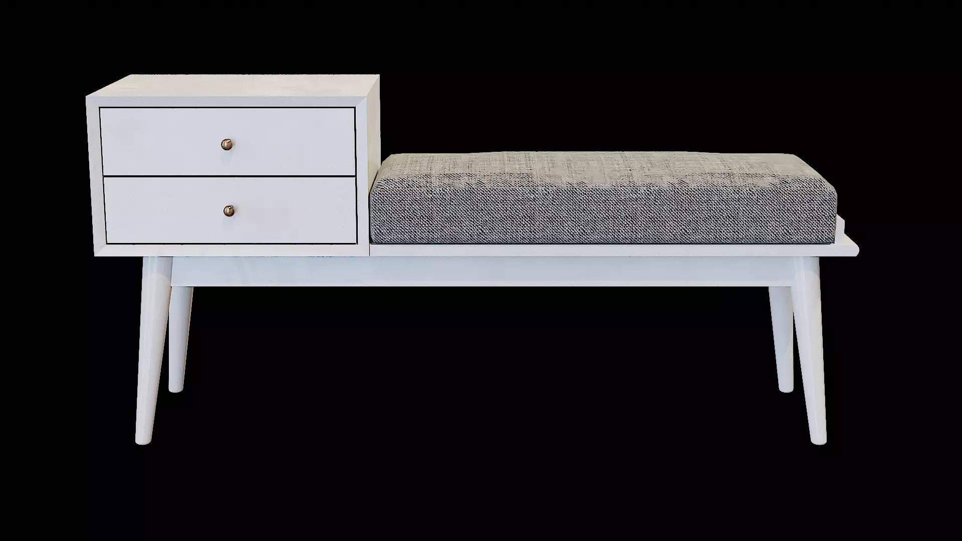 Landon Entryway Bench v-02 Low-poly 3D model