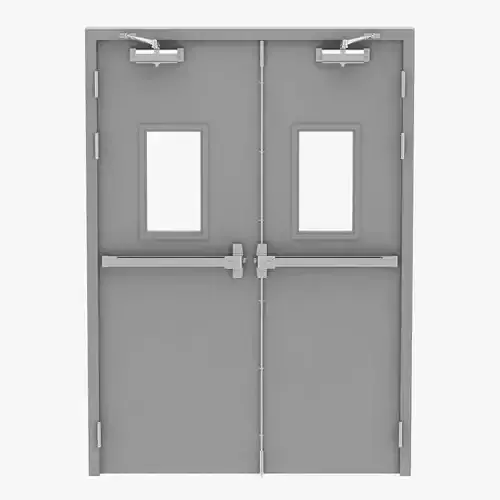 Double Fire Exit Door