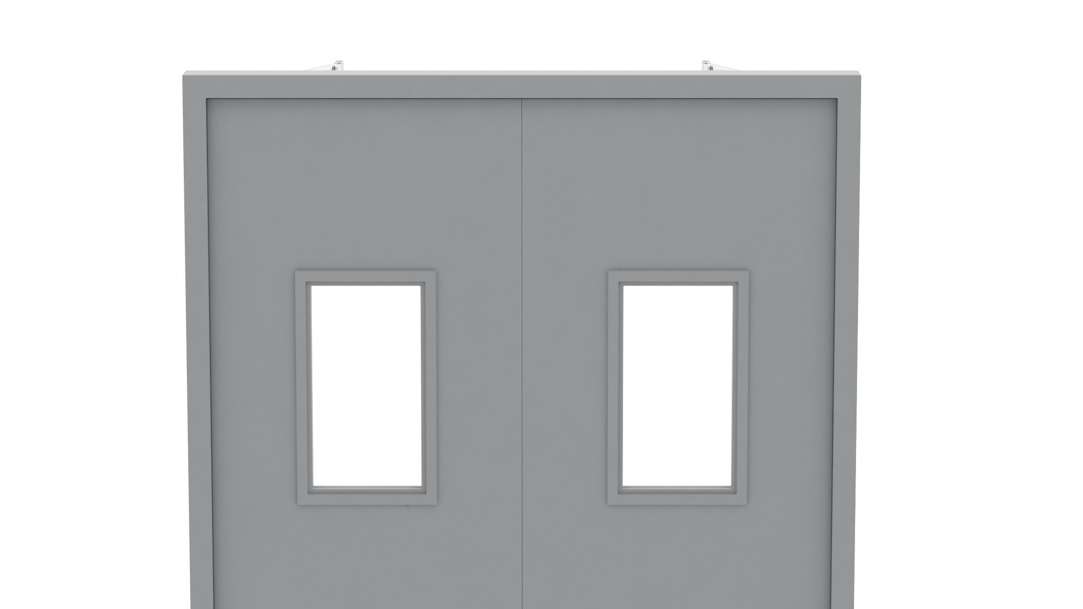 Double Fire Exit Door 3D model_18